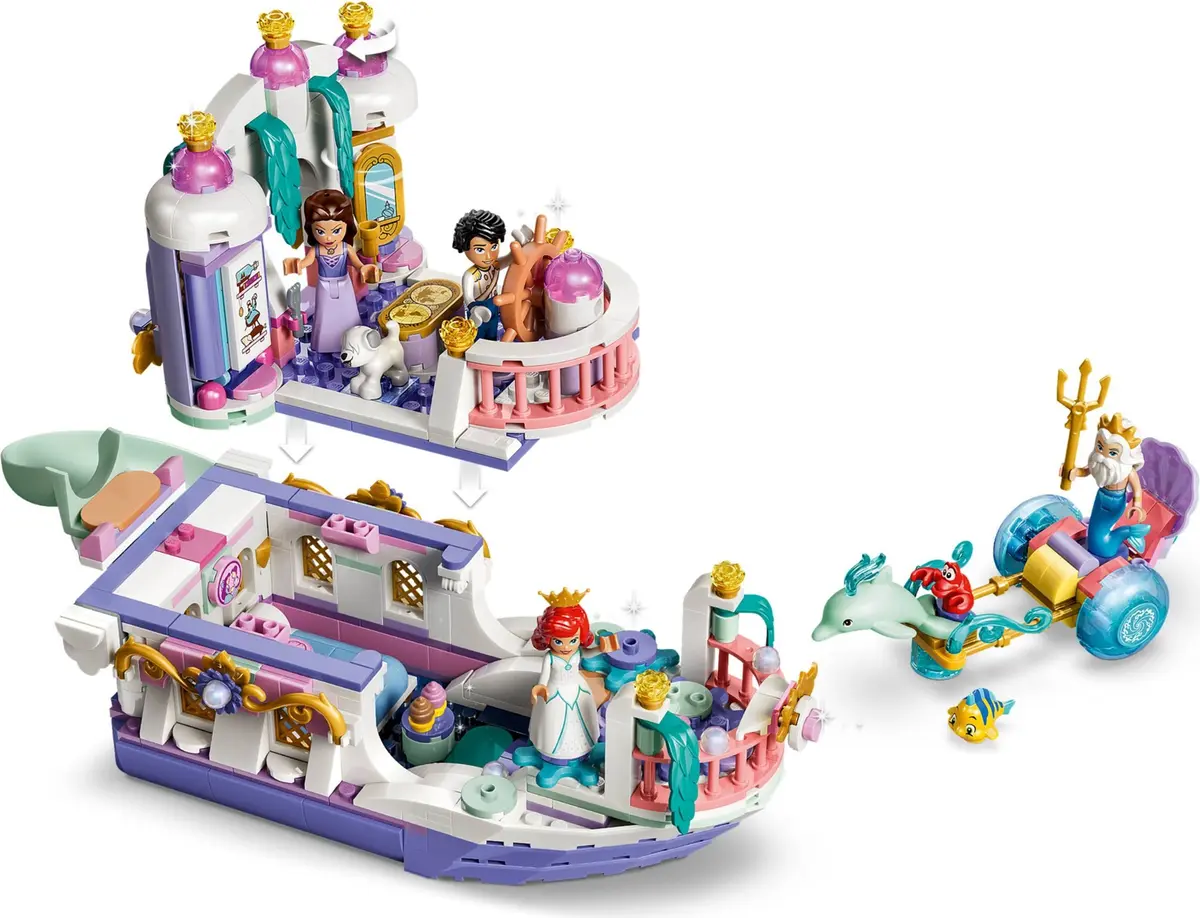 LEGO Disney 43299 Ariel's Royal Wedding Boat set, image 12