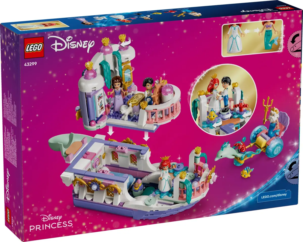 LEGO Disney 43299 Ariel's Royal Wedding Boat set, image 3