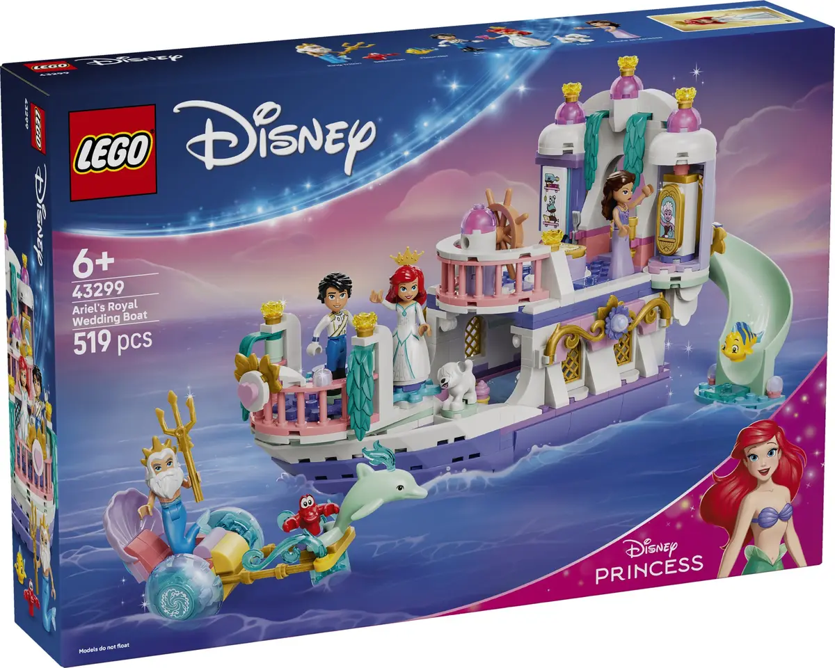 LEGO Disney 43299 Ariel's Royal Wedding Boat set, image 2