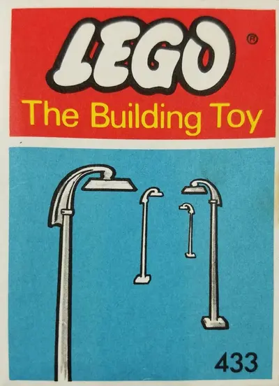 LEGO System 433 6 Street Lamps with Curved Top (The Building Toy) set