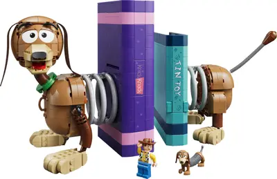 LEGO Disney 43301 Toy Story Slinky Dog Bookends set
