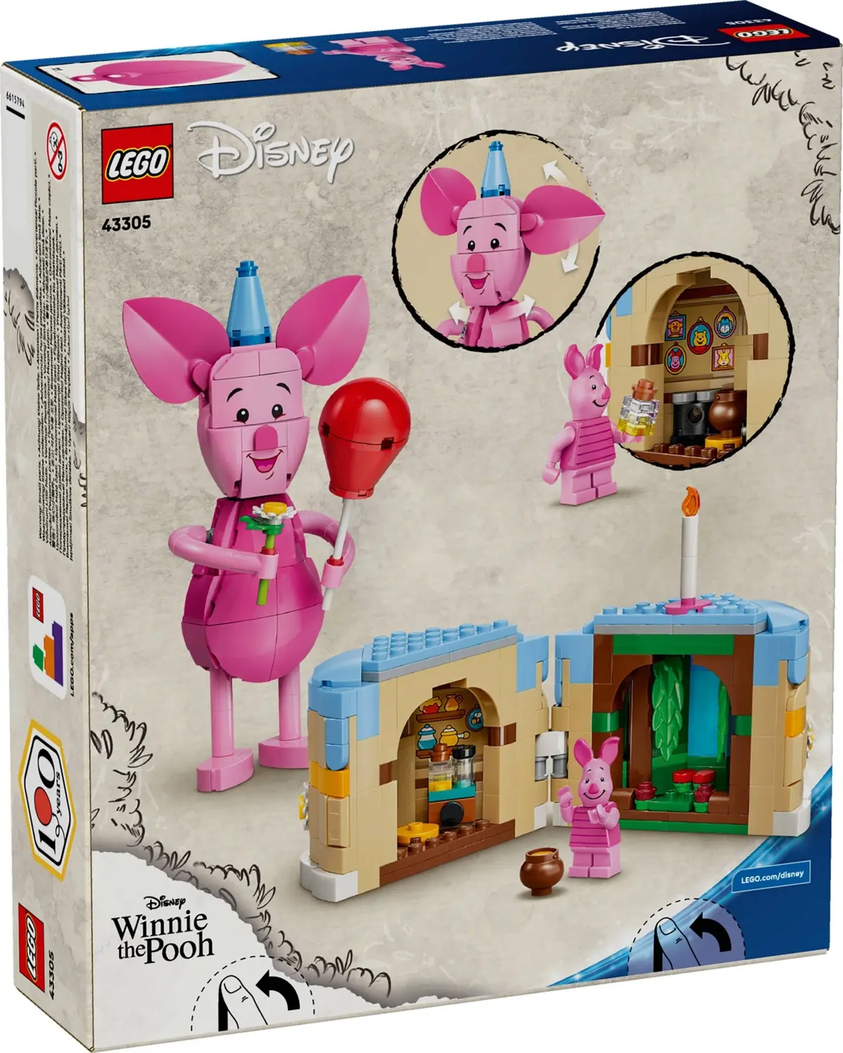 LEGO Disney 43305 Piglet's Birthday Fun set, image 2