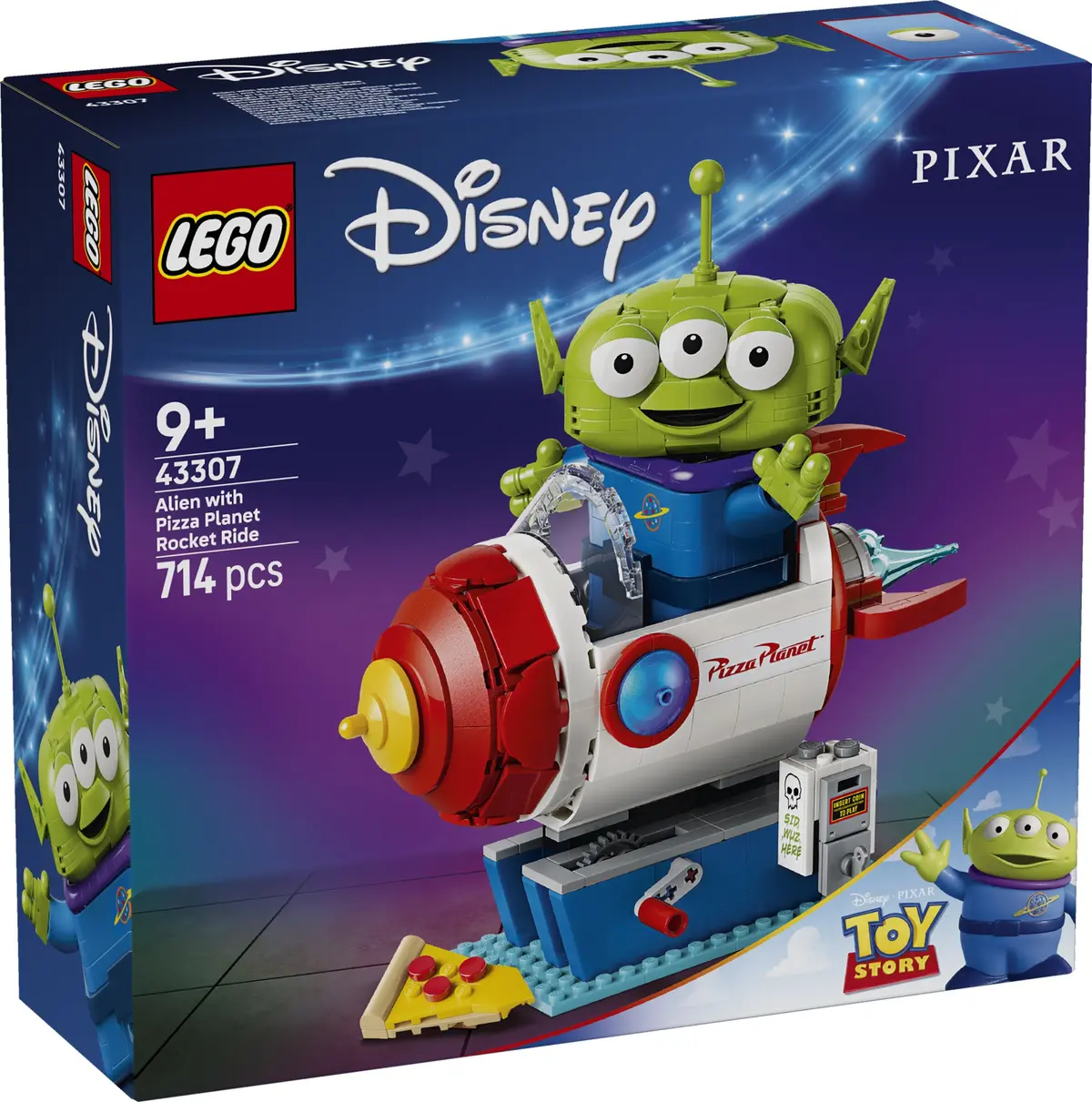 LEGO Disney 43307 Alien with Pizza Planet Rocket Ride set, image 2