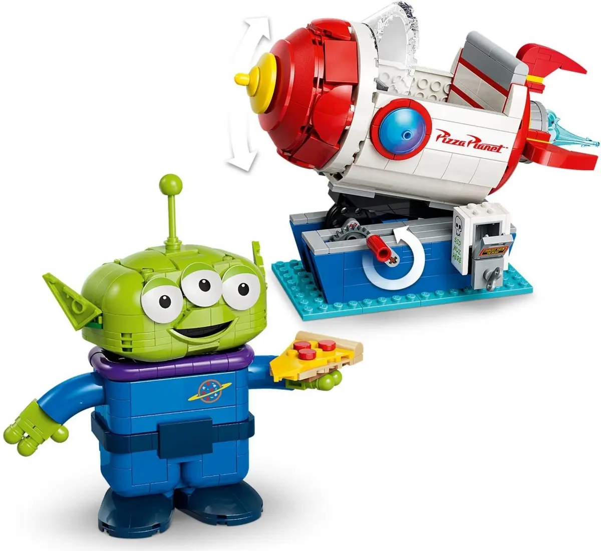 LEGO Disney 43307 Alien with Pizza Planet Rocket Ride set, image 13