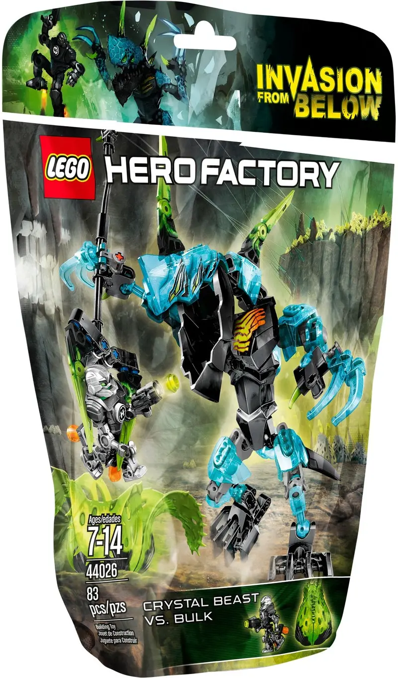 LEGO HERO Factory 44026 CRYSTAL Beast vs. BULK set, image 2