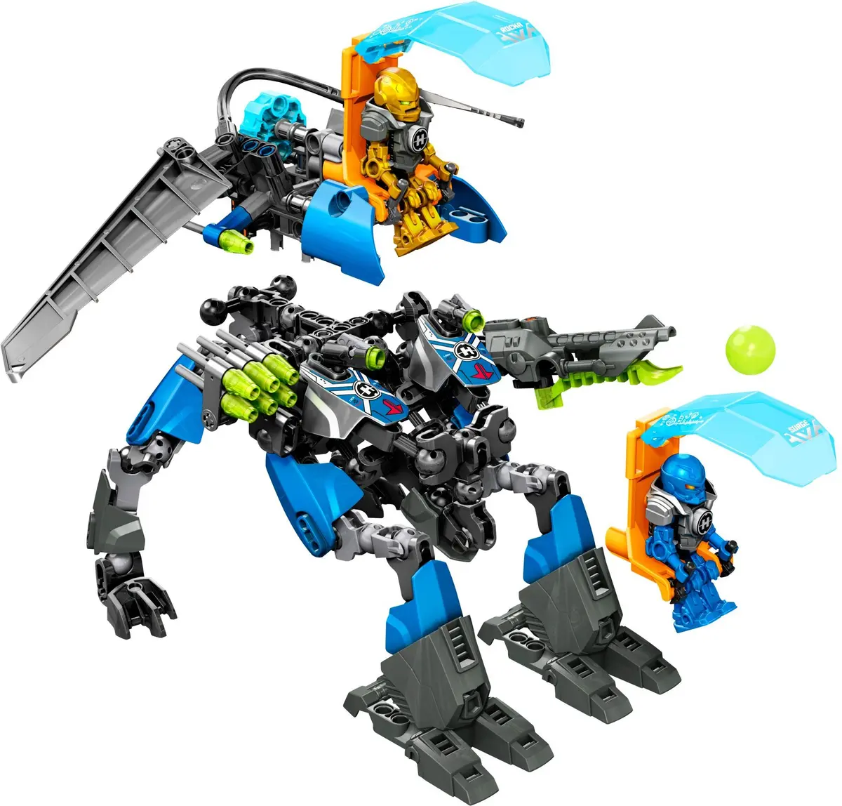LEGO HERO Factory 44028 SURGE & ROCKA Combat Machine set, image 4