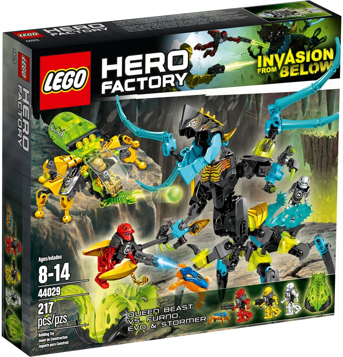 LEGO HERO Factory 44029 QUEEN Beast vs. FURNO, EVO & STORMER set, image 2
