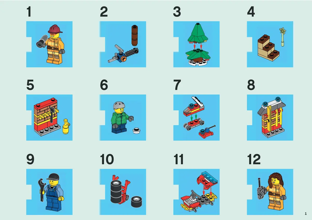 LEGO City 4428 LEGO City Advent Calendar set, image 2