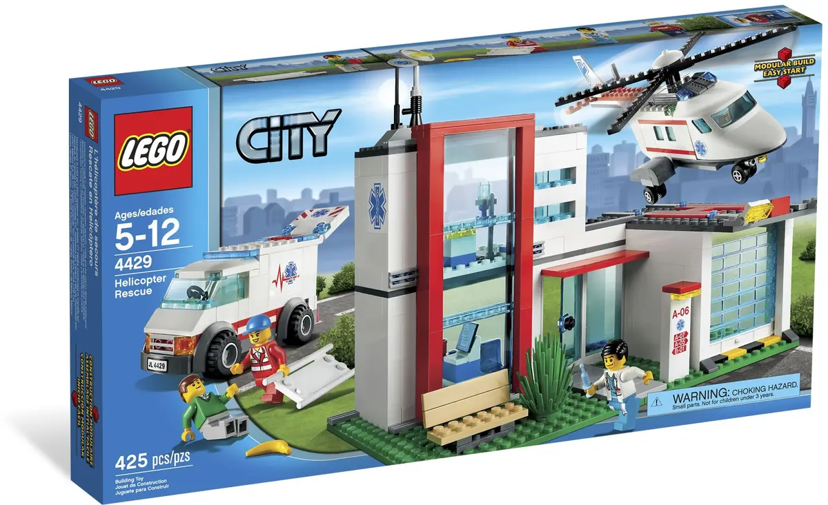 LEGO City 4429 Helicopter Rescue set, image 2