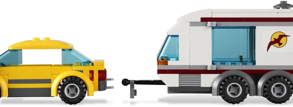 LEGO City 4435 Car and Caravan set, image 3