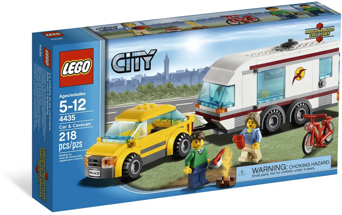 LEGO City 4435 Car and Caravan set, image 2