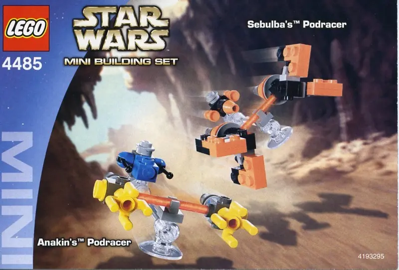 LEGO Star Wars 4485 Sebulba's Podracer & Anakin's Podracer set