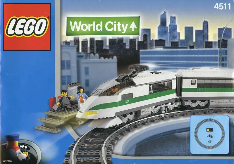 LEGO World City 4511 High Speed Train set