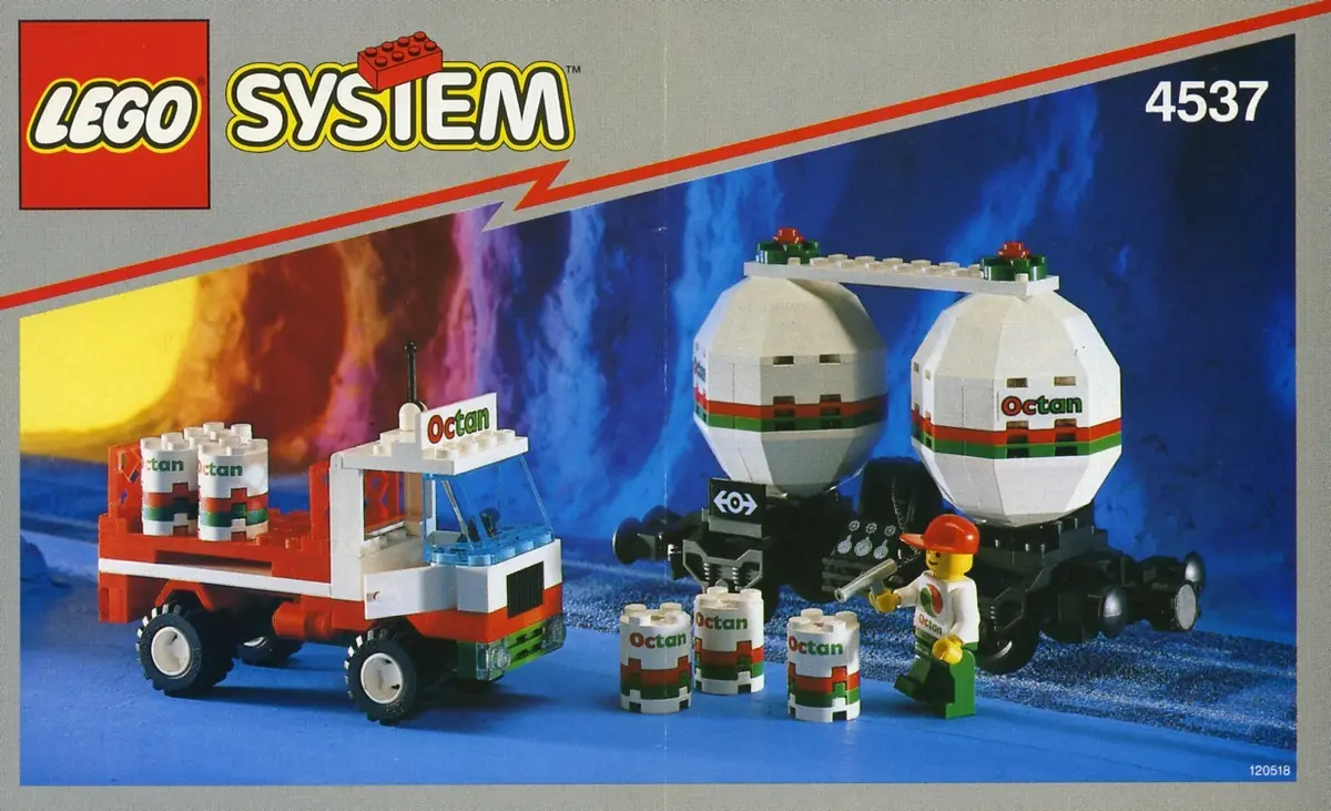 LEGO Trains 4537 Twin Tank Transporter set
