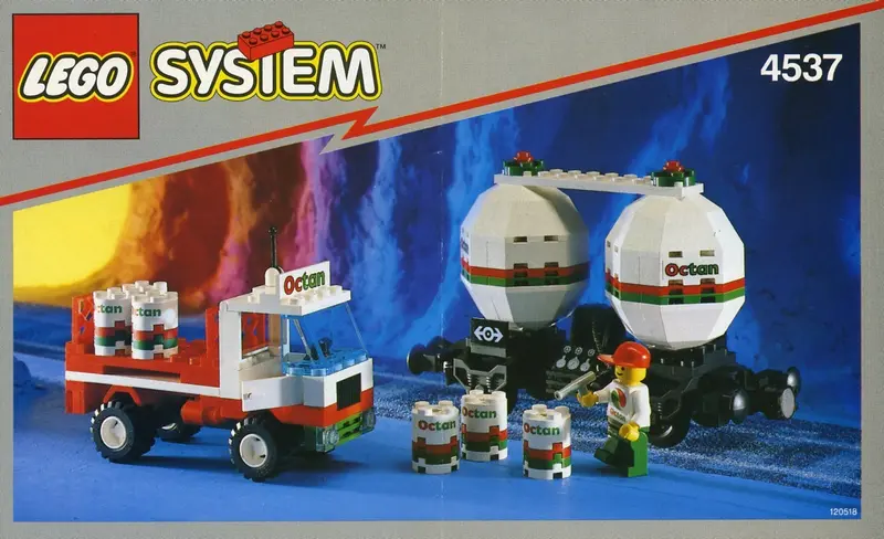 LEGO Trains 4537 Twin Tank Transporter set