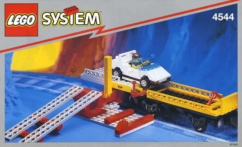 LEGO Trains 4544 Car Transport Wagon with Car set