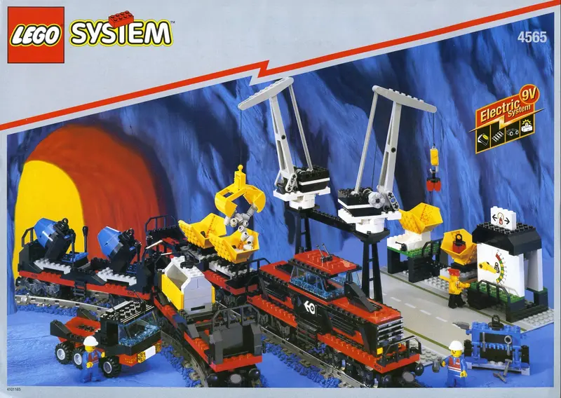 LEGO Trains 4565 Freight and Crane Railway set