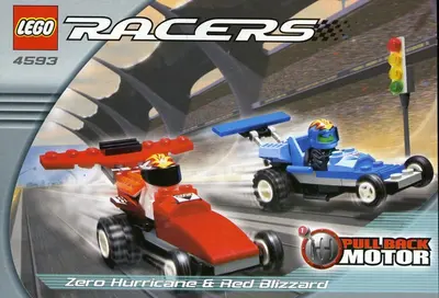 LEGO Racers 4593 Zero Hurricane and Red Blizzard set