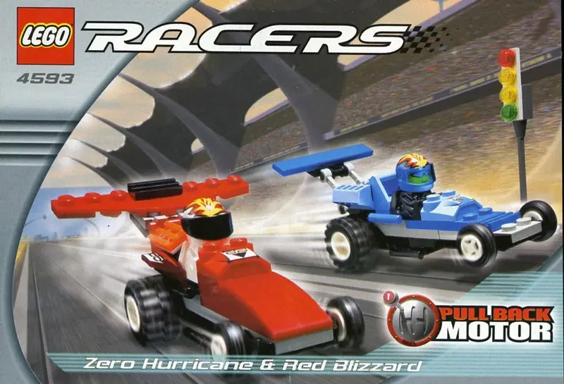 LEGO Racers 4593 Zero Hurricane and Red Blizzard set