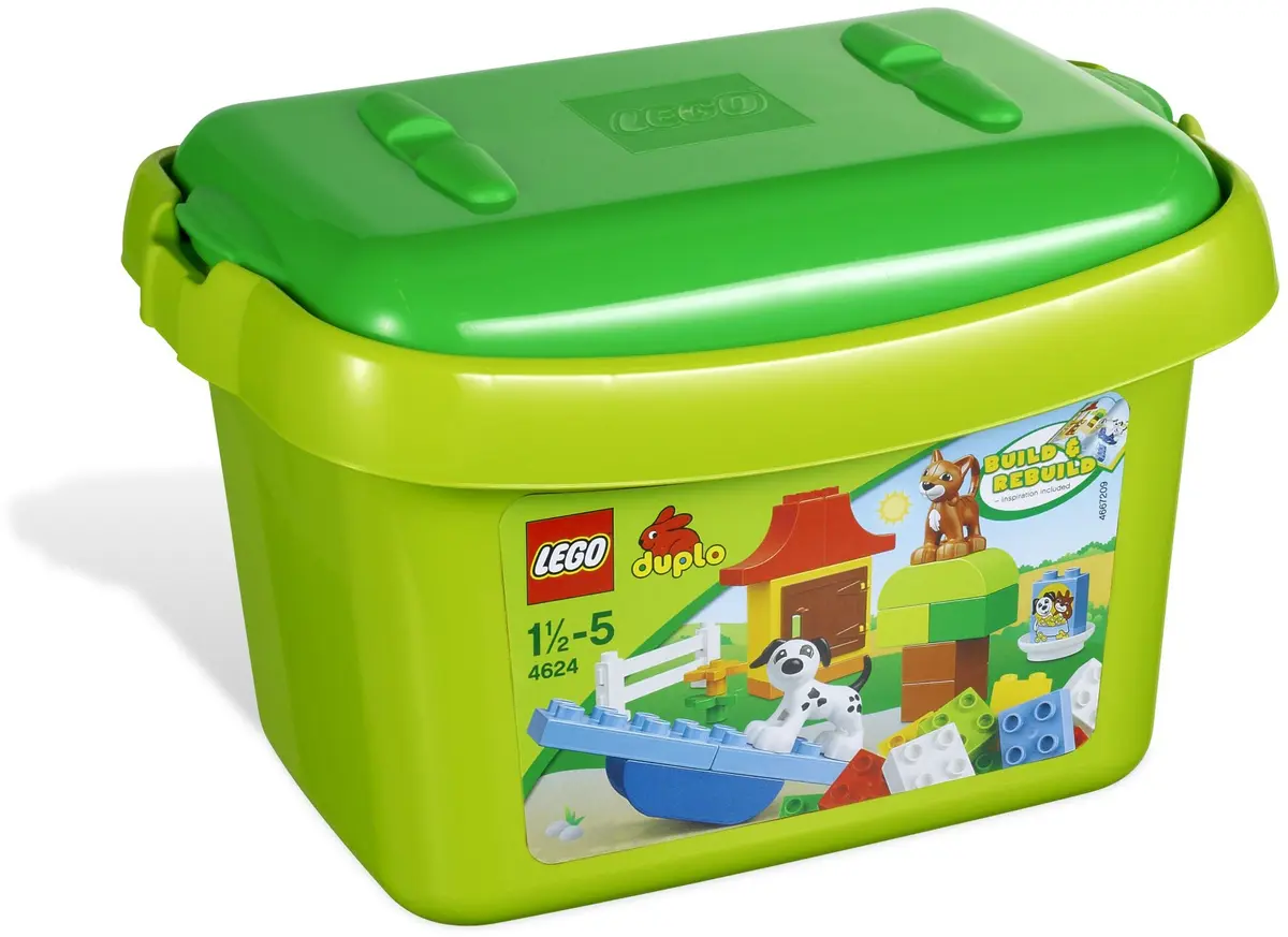 LEGO DUPLO 4624 Brick Box Green set, image 2