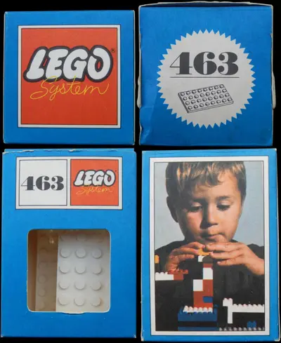 LEGO System 463 4 x 8 Plates, White set