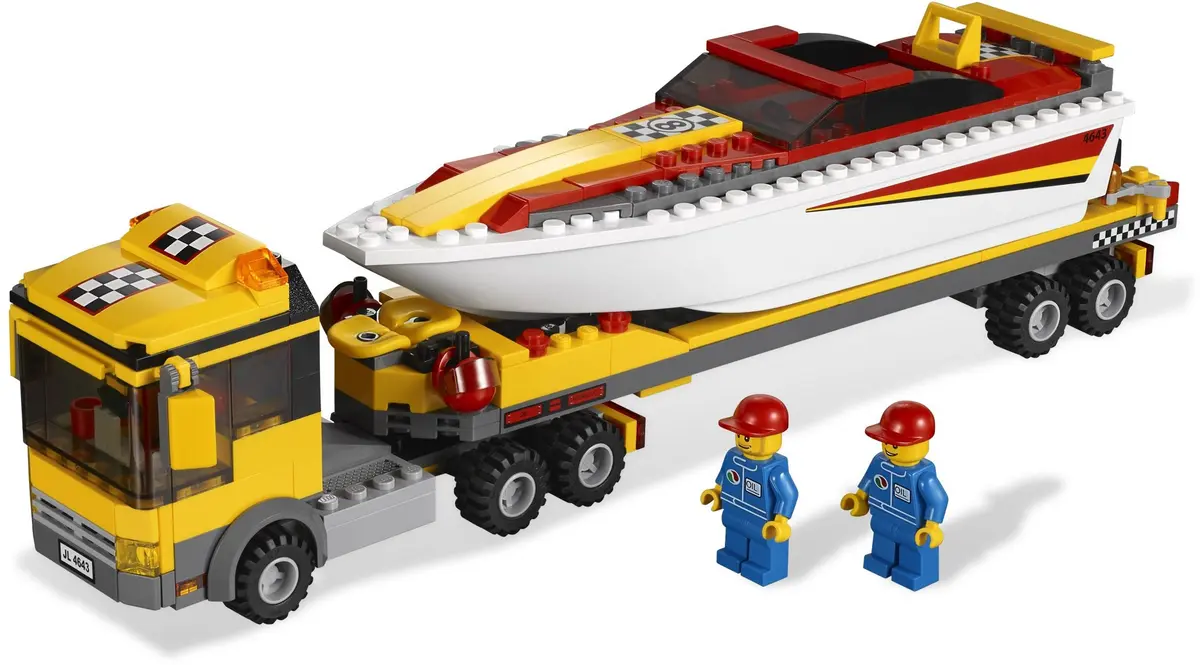 LEGO City 4643 Power Boat Transporter set