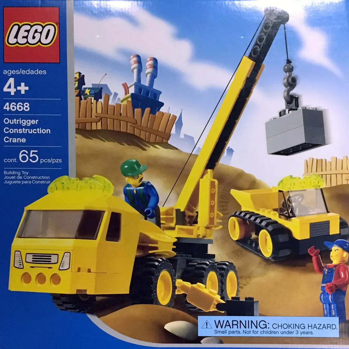 LEGO 4 Juniors 4668 Outrigger Construction Crane set