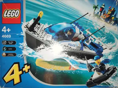 LEGO 4 Juniors 4669 Turbo-Charged Police Boat set