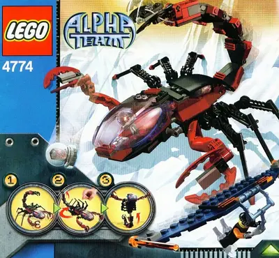 LEGO Alpha Team 4774 Scorpion Orb Launcher set