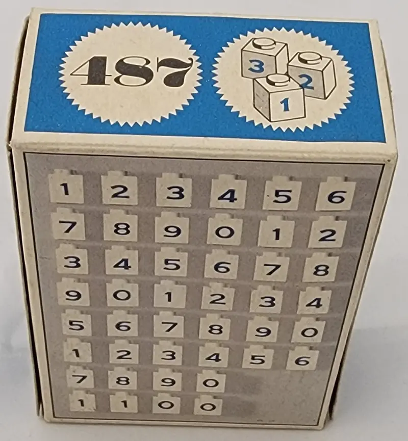LEGO System 487 1 x 1 Bricks with Numbers (System) set, image 2