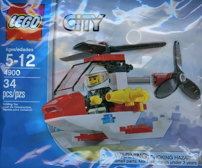 LEGO City 4900 Fire Helicopter set