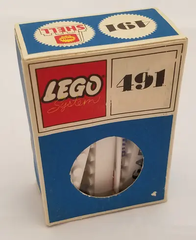 LEGO System 491 Shell Station Brick and Sign, 6 Named Beams set
