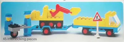 LEGO LEGOLAND 492 Truck with Payloader set