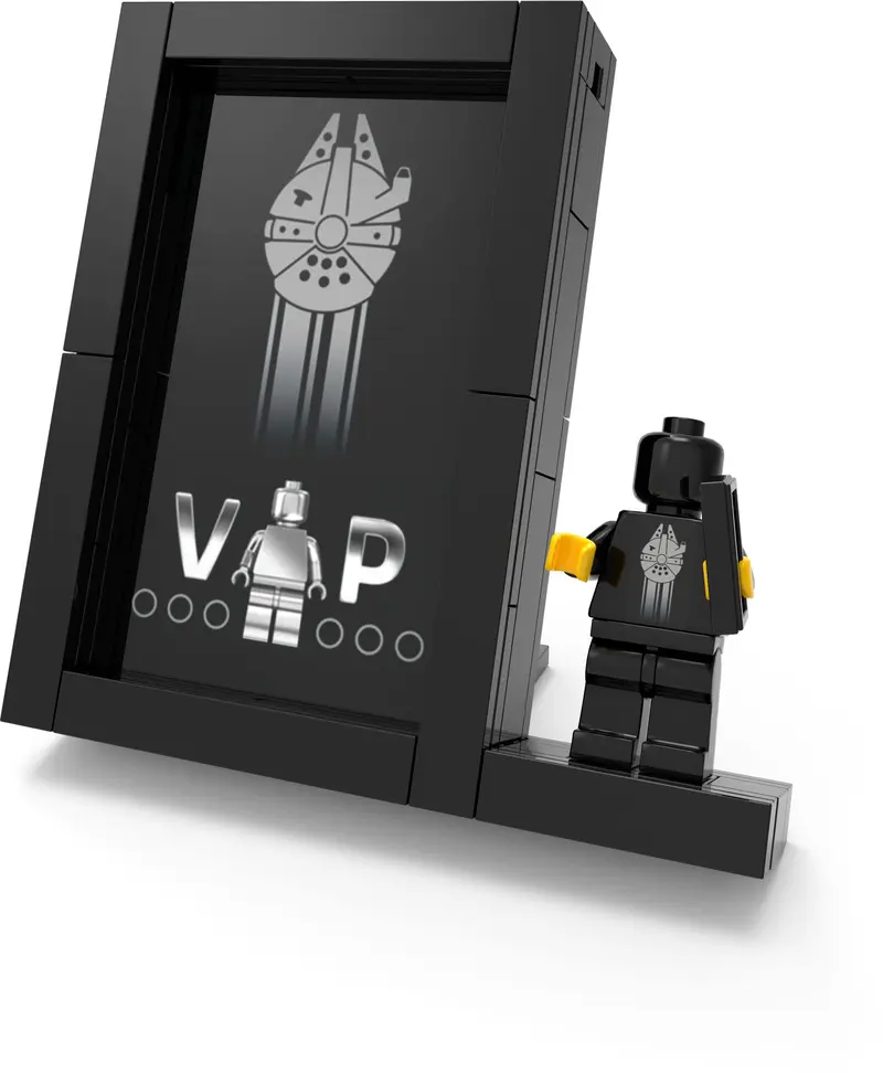 LEGO Star Wars 5005747 Black Card Display Stand set