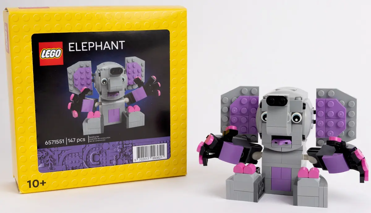 LEGO Promotional 5009206 Elephant Pencil Holder set, image 2