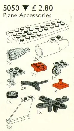 LEGO Service Packs 5050 Aeroplane Accessories set