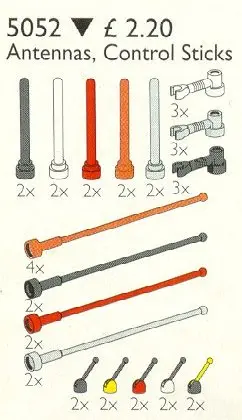 LEGO Service Packs 5052 Antennas and Control Sticks set