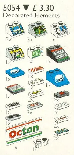 LEGO Service Packs 5054 Decorated Elements set
