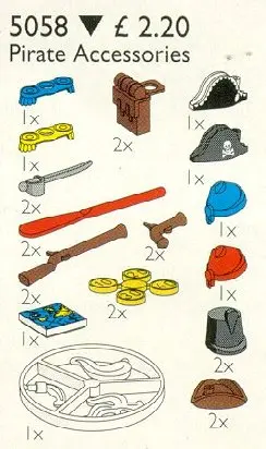 LEGO Service Packs 5058 Pirate Accessories set, image 2