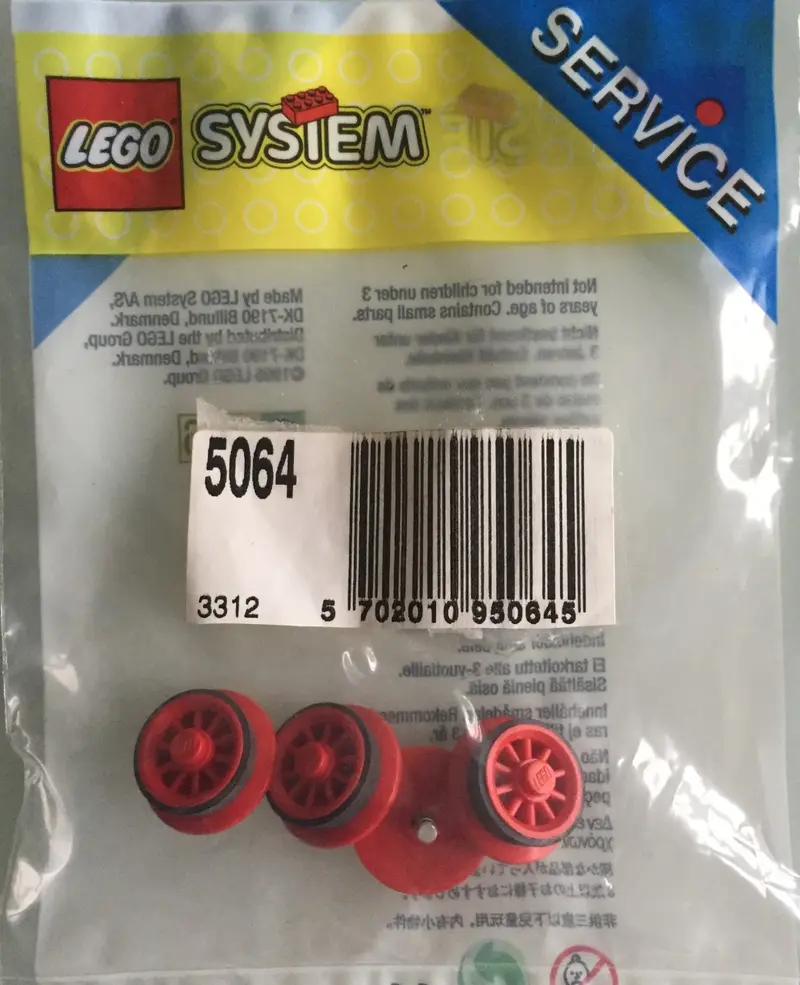 LEGO Service Packs 5064 Locomotive Wheels for Battery Train set