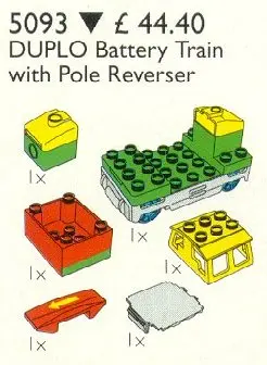 LEGO Service Packs 5093 Duplo Battery Train with Polarity Switch set