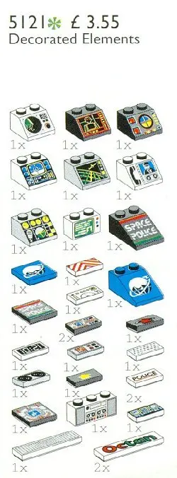 LEGO Service Packs 5121 Decorated Elements set