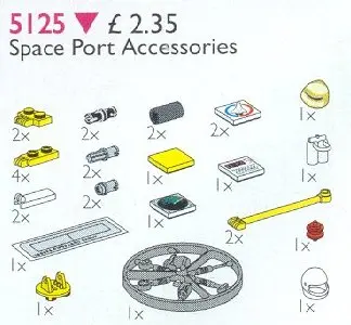 LEGO Service Packs 5125 Space Port Accessories (Launch Command Accessories) set