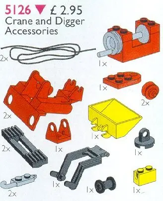 LEGO Service Packs 5126 Crane and Digger Accessories set