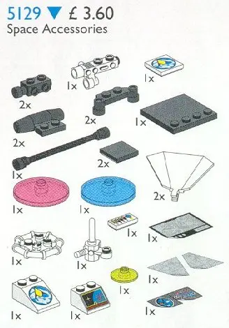 LEGO Service Packs 5129 Space Accessories (Exploriens) set