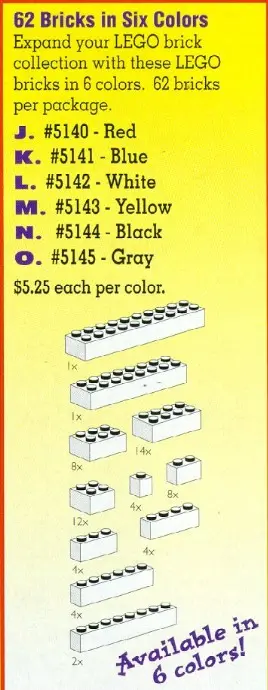 LEGO Service Packs 5140 Basic Bricks Red set