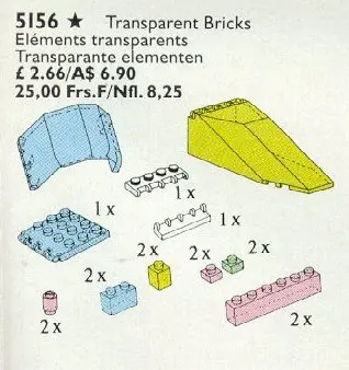 LEGO Service Packs 5156 Transparent Bricks set