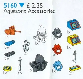 LEGO Service Packs 5160 Aquazone Accessories set
