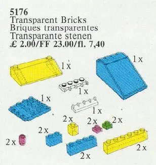LEGO Service Packs 5176 Transparent Bricks set