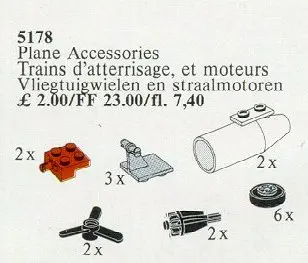 LEGO Service Packs 5178 Plane Accessories set
